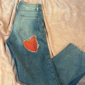 revice heart jeans